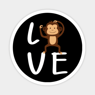 Monkey - Love Monkey Magnet